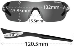 Tifosi Slice Sport Sunglasses – Ideal For Cycling, Hiking and Running(Black/White (Light Night Fototec))