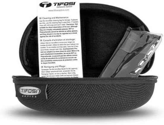 Tifosi Slice Sport Sunglasses – Ideal For Cycling, Hiking and Running(Black/White (Light Night Fototec))