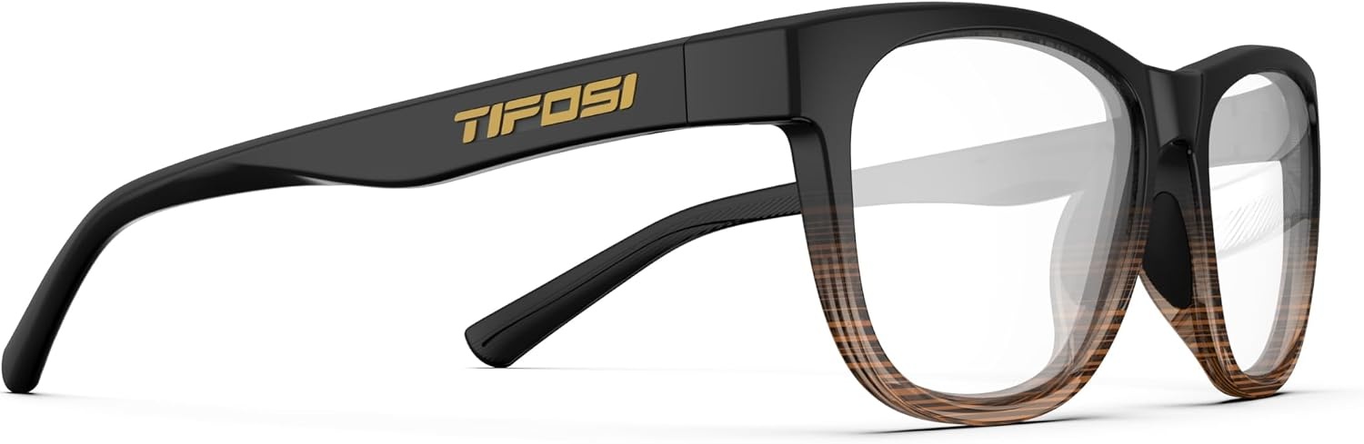 Tifosi Swank Reader Sunglasses – Built-In Bifocal Lens | 100% UVA/UVB, shatterproof polycarbonate. Built-in reader lens, hydrophilic nose pads. For lifestyle, golf & running.(Brown Fade)