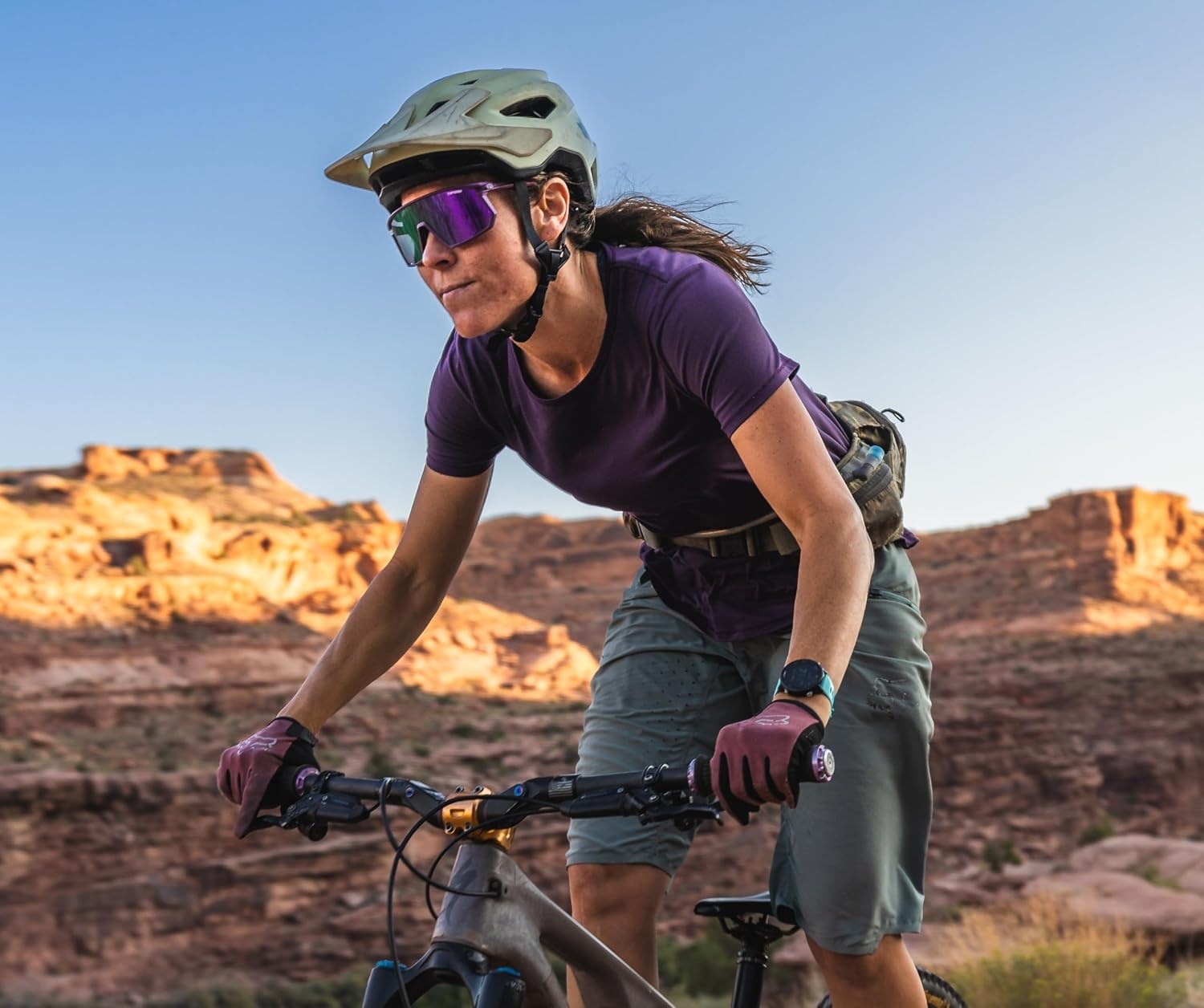 Tifosi Moab Full Frame Cycling Sunglasses – Baseball, Pickleball(Plum Passion (Clarion Deep Purple/Ac Red/Clear))