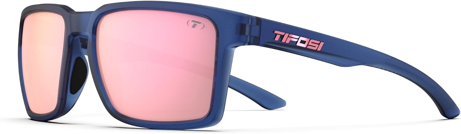 Tifosi Sylo Lifestyle Sunglasses – Men & Women, Golf, Running, Shatterproof(Midnight Vapor (Pink Mirror))