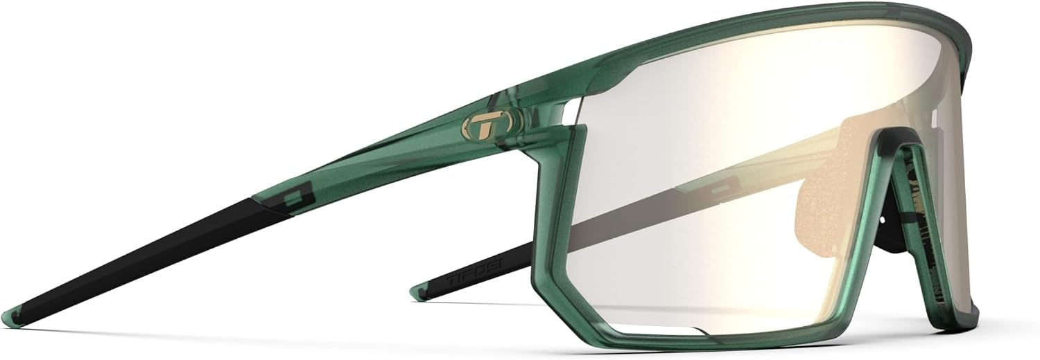 Tifosi Moab Full Frame Cycling Sunglasses – Baseball, Pickleball(Forest Vapor (Clarion Gold Fototec))