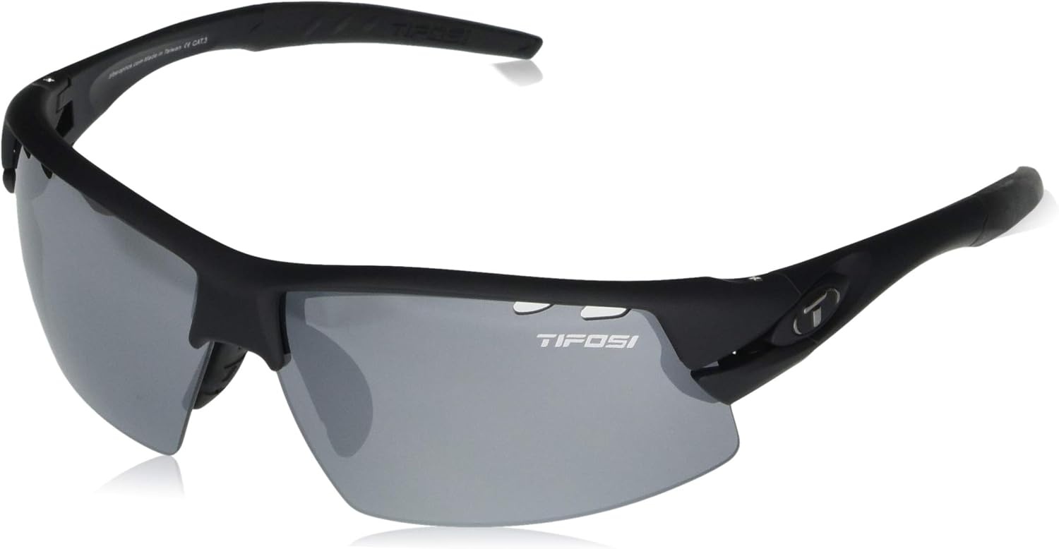 Crit Sport Sunglasses – Ideal for Baseball, Cricket, Cycling, Fishing, Golf, Hiking, Running, Tennis & Pickleball(Matte Black)