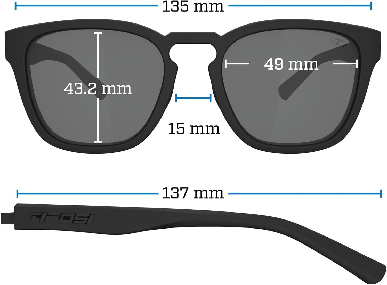 Tifosi Smirk Womens Sunglasses & Mens Glasses – Tangle Free. Ideal For Running, Beach Lifestyle, Golf, Hiking and Pickleball(Matte Blue Tortoise  Brown)