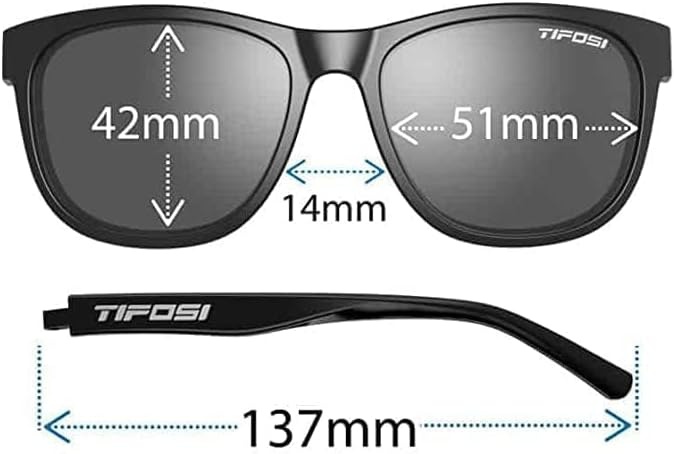 Tifosi Swank Reader Sunglasses – Built-In Bifocal Lens | 100% UVA/UVB, shatterproof polycarbonate. Built-in reader lens, hydrophilic nose pads. For lifestyle, golf & running.(Crystal Clear)