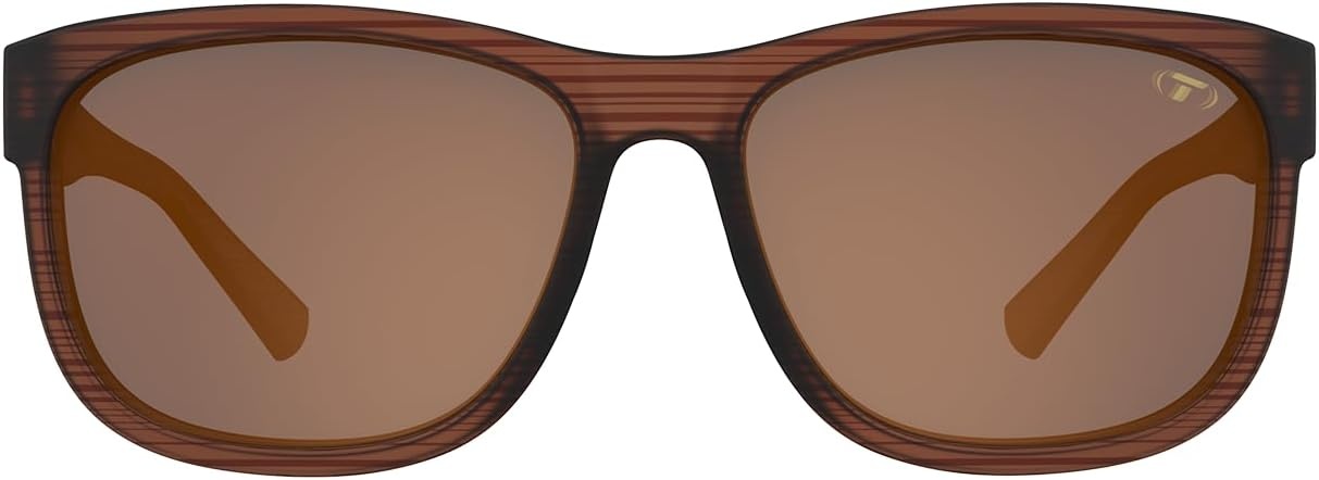 Tifosi Optics Swank XL Sunglasses(Woodgrain/Brown Lens Polarized)
