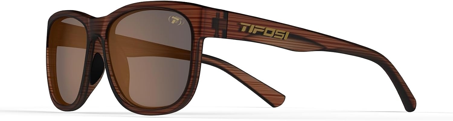 Tifosi Optics Swank XL Sunglasses(Woodgrain/Brown Lens Polarized)