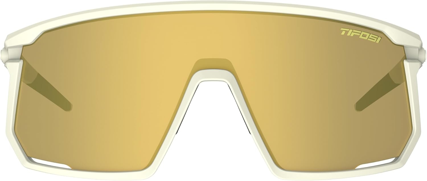 Tifosi Moab Full Frame Cycling Sunglasses – Baseball, Pickleball(Sahara (Clarion Gold/Ac Red/Clear))