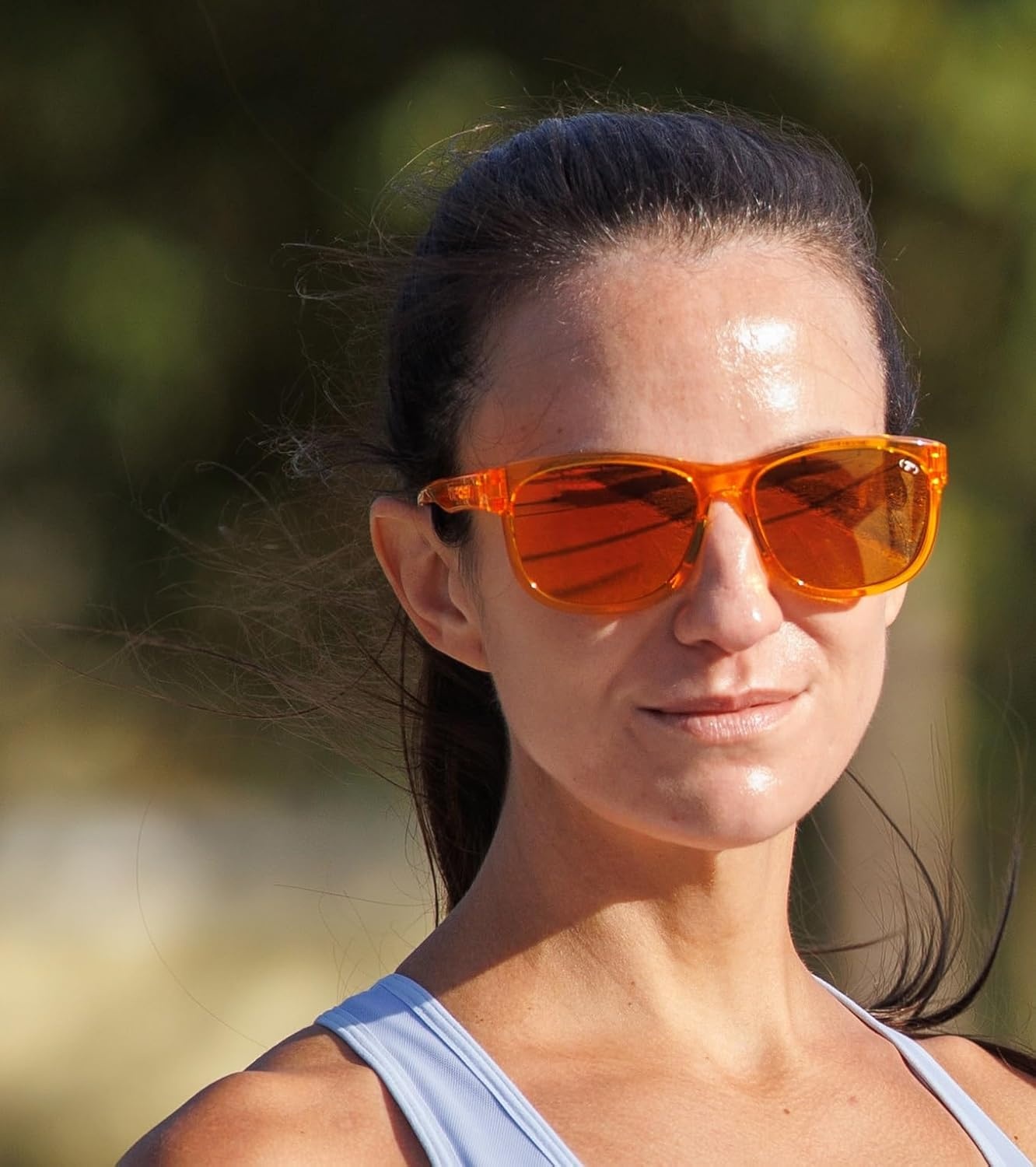 Tifosi Optics Swank XL Sunglasses(Neon Amber Blaze  Smoke With Atomic Orange Mirror With Ar)