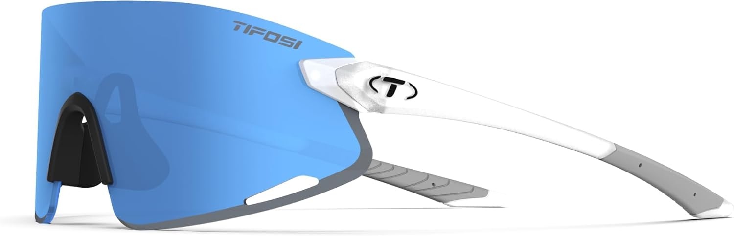 Tifosi Optics Vogel XC Sunglasses Sport Sunglasses Men & Women Small- Medium Fit: Ideal For Baseball, Cycling, Golf, Running(Satin Clear  Sky Blue Mirror)