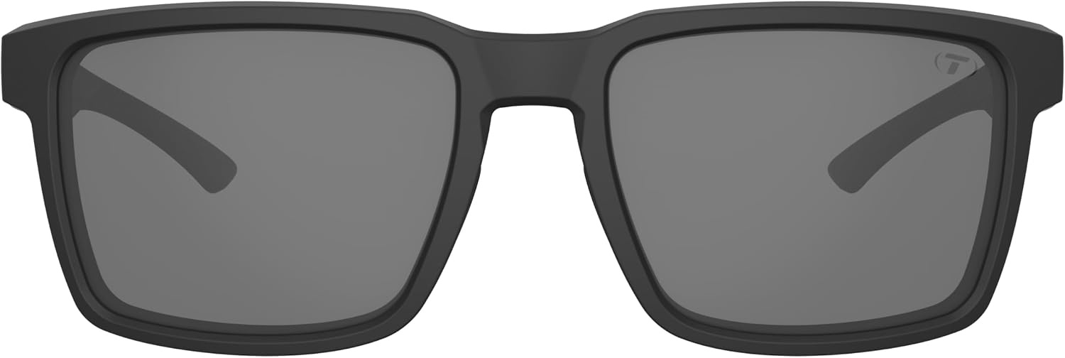 Tifosi Sylo Lifestyle Sunglasses – Men & Women, Golf, Running, Shatterproof(Blackout (Smoke Polarized))