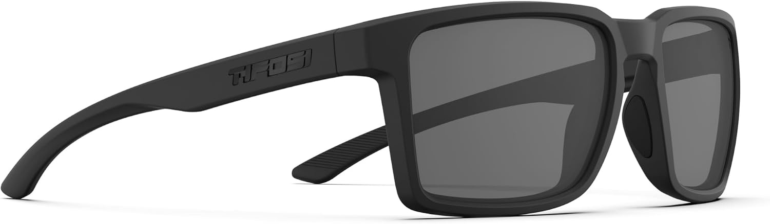 Tifosi Sylo Lifestyle Sunglasses – Men & Women, Golf, Running, Shatterproof(Blackout (Smoke Polarized))