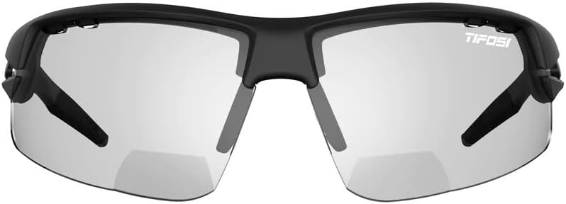 Crit Sport Sunglasses – Ideal for Baseball, Cricket, Cycling, Fishing, Golf, Hiking, Running, Tennis & Pickleball(Blackout With Light Night Fototec Lens Reader +1.5)