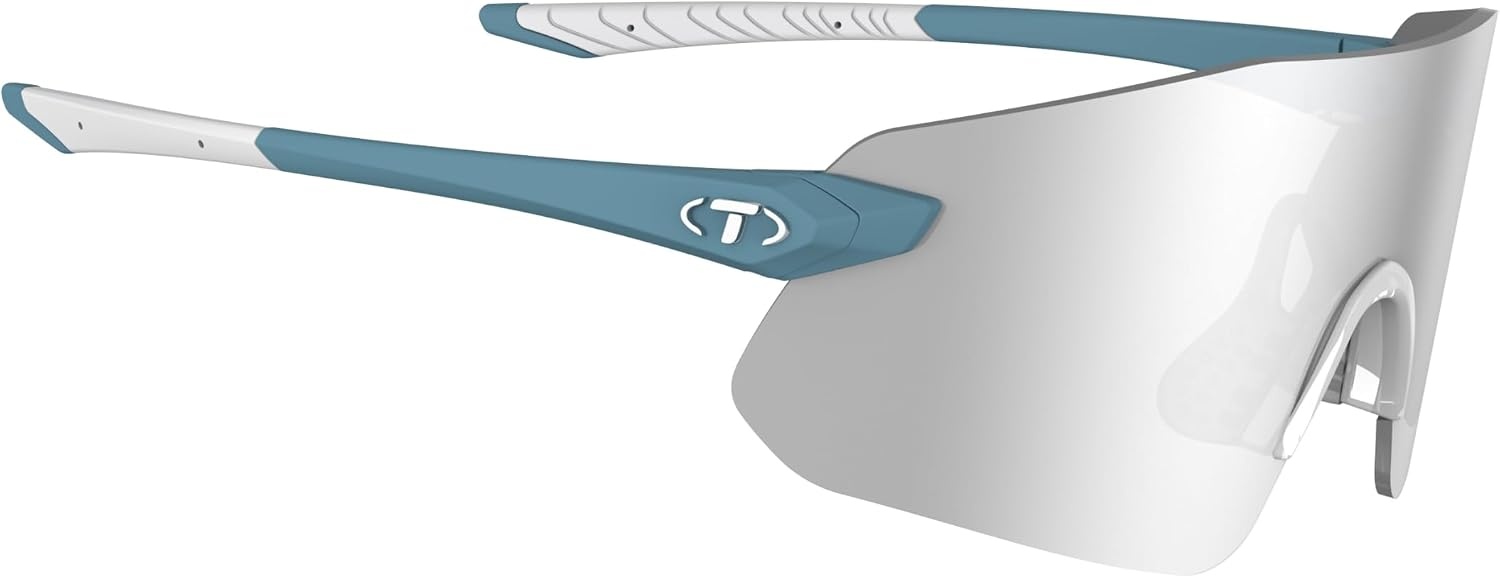 Tifosi Vogel SL Sport Sunglasses Men & Women – Ideal For Baseball, Cycling, Cricket, Golf, Hiking, Running(Kinetic Blue  Silver Mirror)