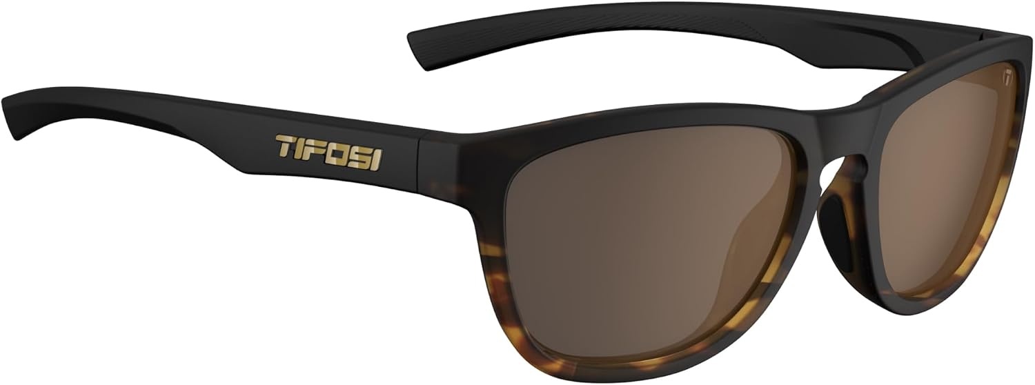 Tifosi Swank S Tangle Free Sunglasses For Small Faces – Men & Women(Java Fade (Brown Polarized))