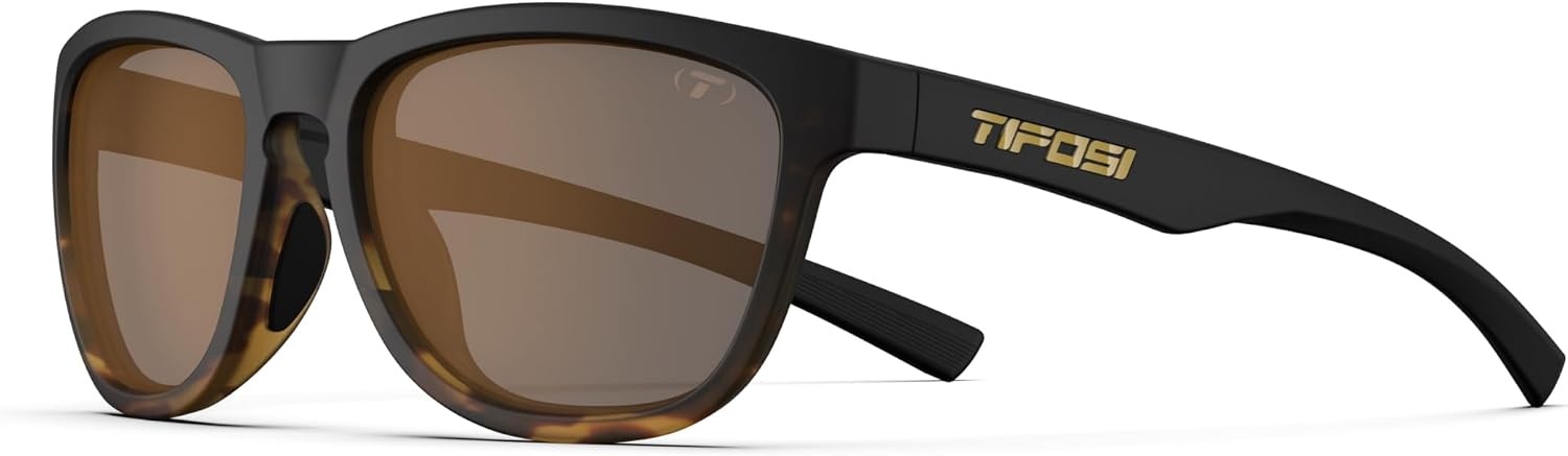 Tifosi Swank S Tangle Free Sunglasses For Small Faces – Men & Women(Java Fade (Brown Polarized))