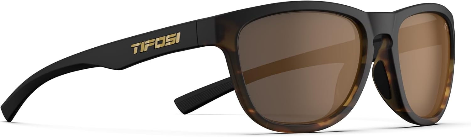 Tifosi Swank S Tangle Free Sunglasses For Small Faces – Men & Women(Java Fade (Brown Polarized))