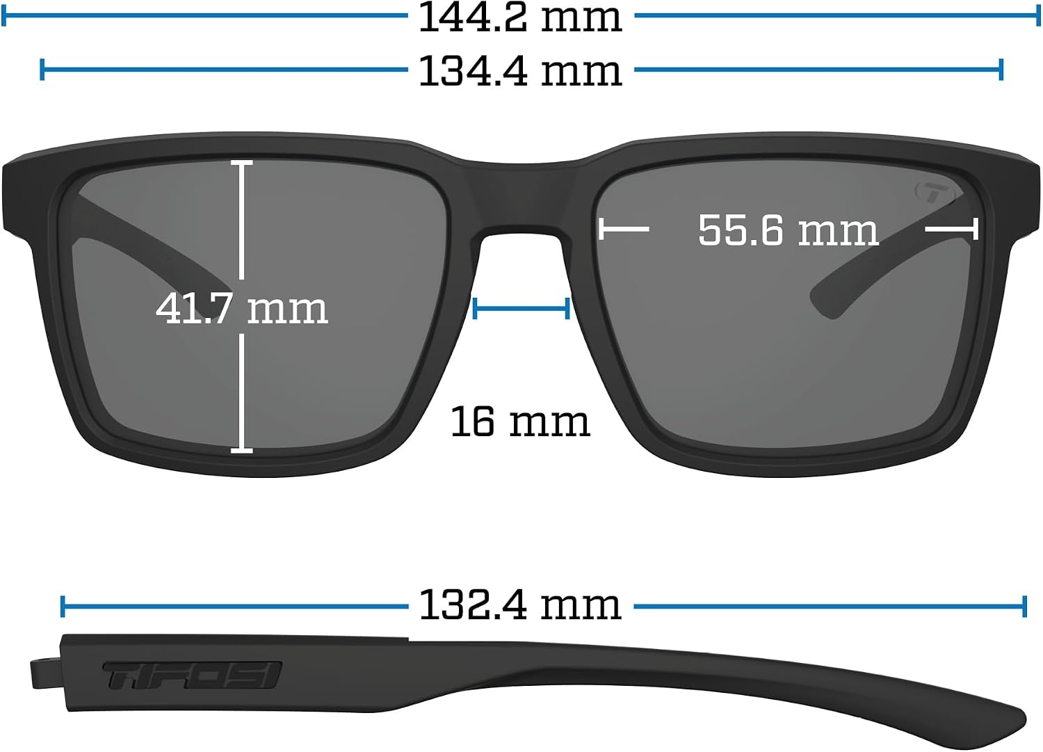 Tifosi Sylo Lifestyle Sunglasses – Men & Women, Golf, Running, Shatterproof(Crystal Clear (Cobalt Blue Mirror))