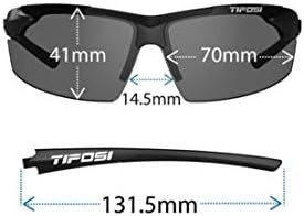 Tifosi Track Sport Men & Women Sunglasses – Ideal For Baseball, Golf, Pickleball, Running and Tennis – Unisex Glasses(Gloss Black (Smoke Lens))