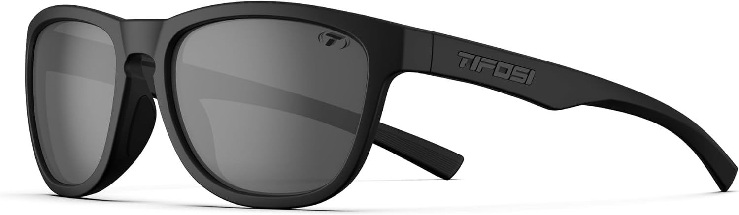 Tifosi Swank S Tangle Free Sunglasses For Small Faces – Men & Women(Blackout (Smoke))