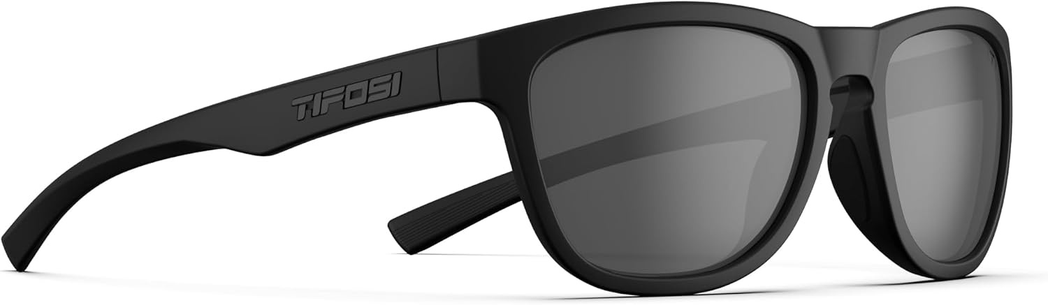Tifosi Swank S Tangle Free Sunglasses For Small Faces – Men & Women(Blackout (Smoke))