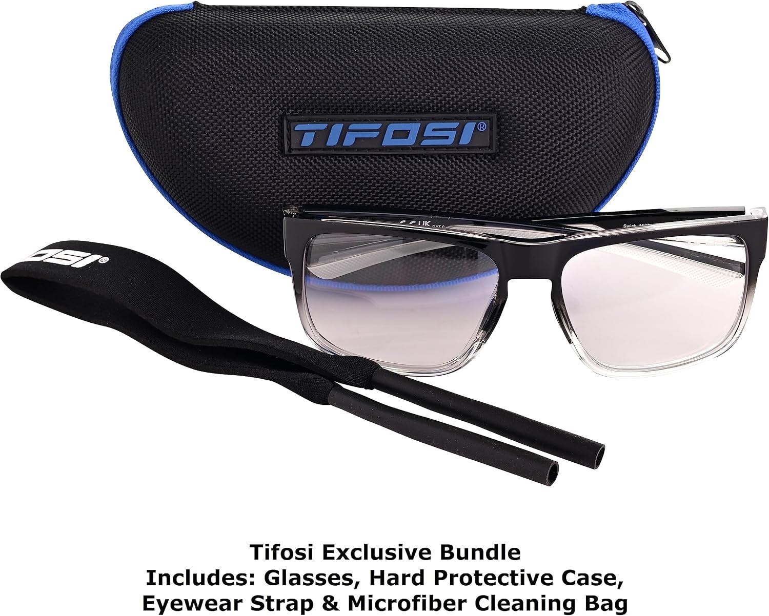 Tifosi Optics Swick Sunglass Bundles(Onyx Fade/Clear)