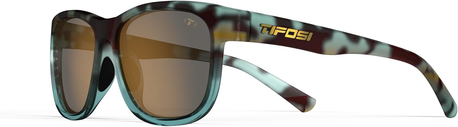 Tifosi Optics Swank XL Sunglasses(Blue Tortoise/Brown Lens)