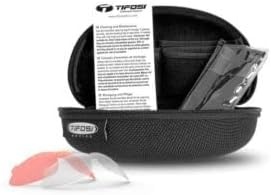 Tifosi Tsali Sport Sunglasses – Ideal For Cycling, Hiking, Running(Crystal Neon Green (Smoke/Ac Red/Clear))