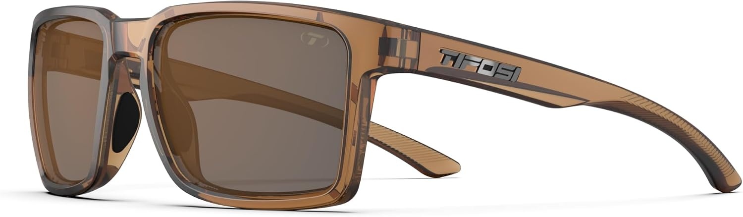 Tifosi Sylo Lifestyle Sunglasses – Men & Women, Golf, Running, Shatterproof(Honey (Brown Polarized))