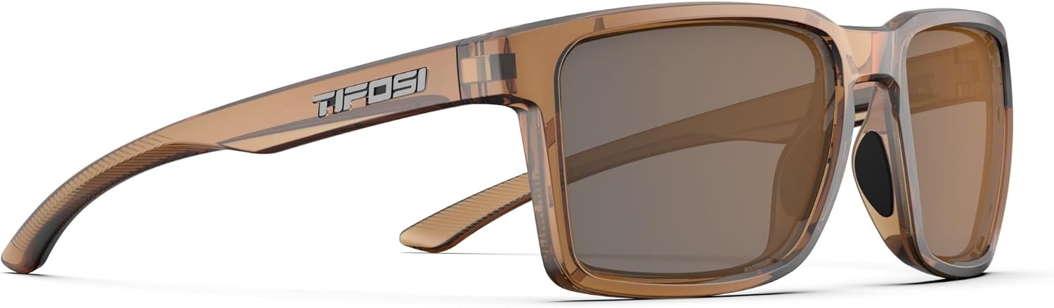 Tifosi Sylo Lifestyle Sunglasses – Men & Women, Golf, Running, Shatterproof(Honey (Brown Polarized))