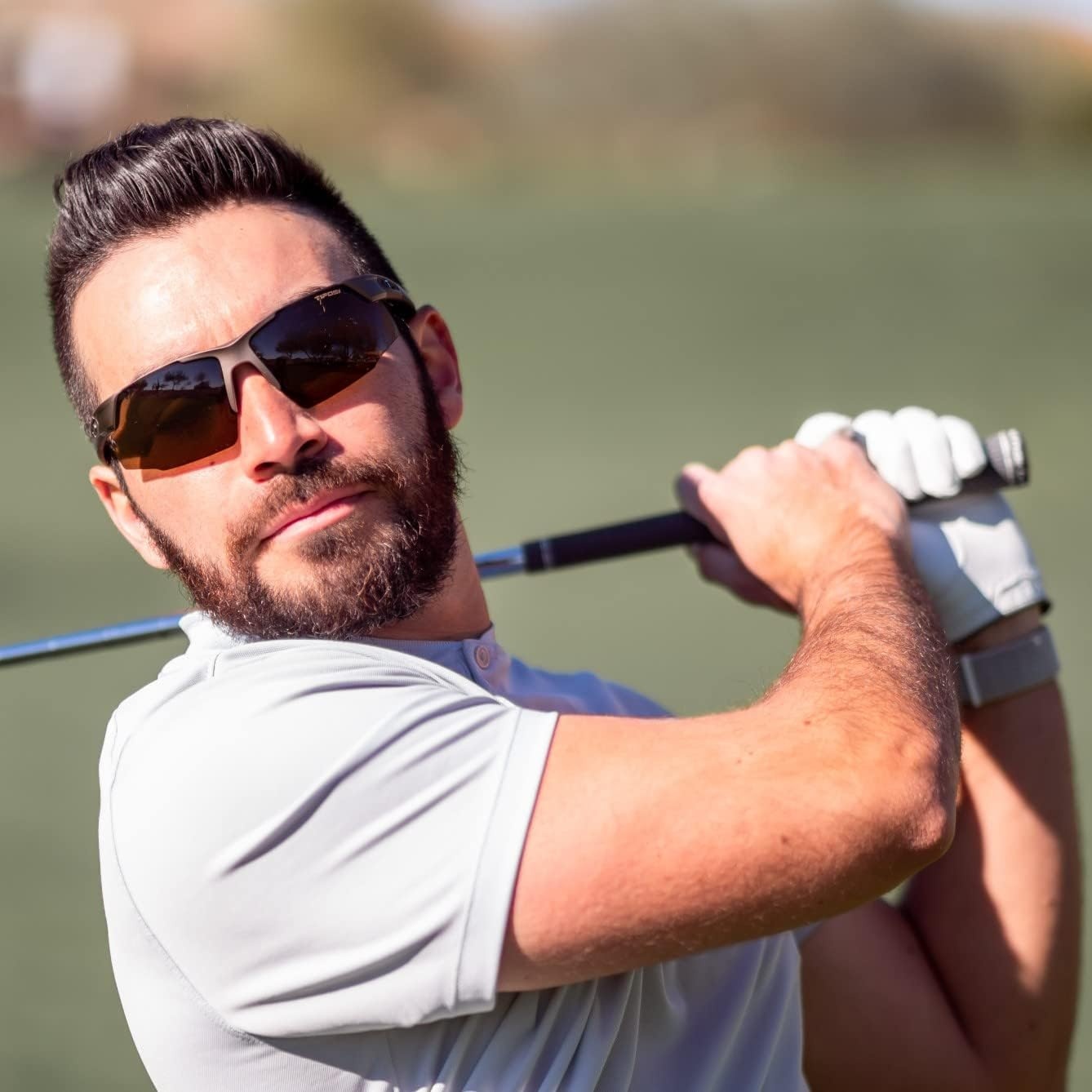 Tifosi Optics Centus Golf Sunglasses(Iron (Brown Lens))