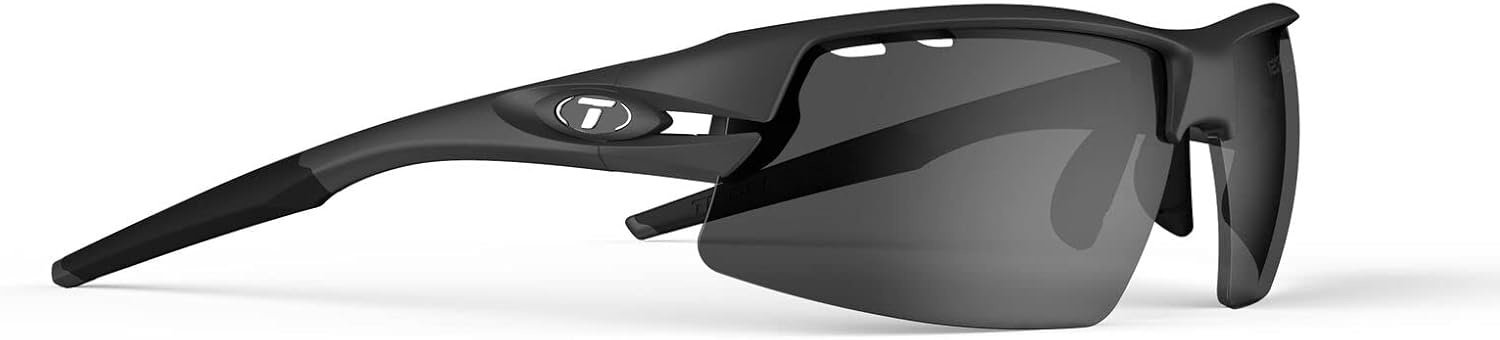 Crit Sport Sunglasses – Ideal for Baseball, Cricket, Cycling, Fishing, Golf, Hiking, Running, Tennis & Pickleball(Matte Gunmetal With Smoke Polarized Fototec Lens)