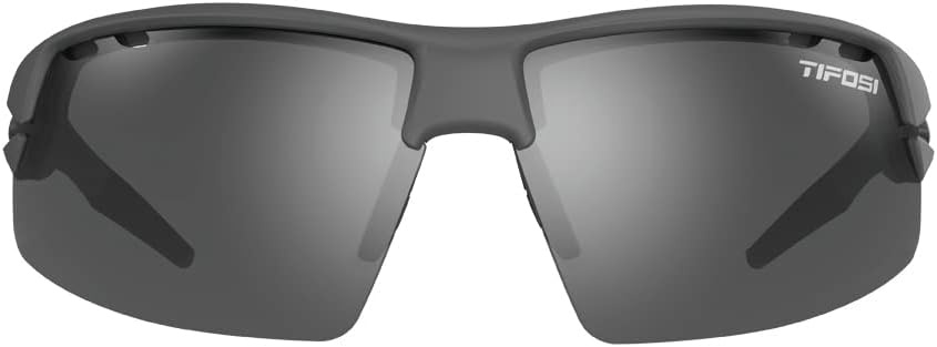 Crit Sport Sunglasses – Ideal for Baseball, Cricket, Cycling, Fishing, Golf, Hiking, Running, Tennis & Pickleball(Matte Gunmetal With Smoke Polarized Fototec Lens)