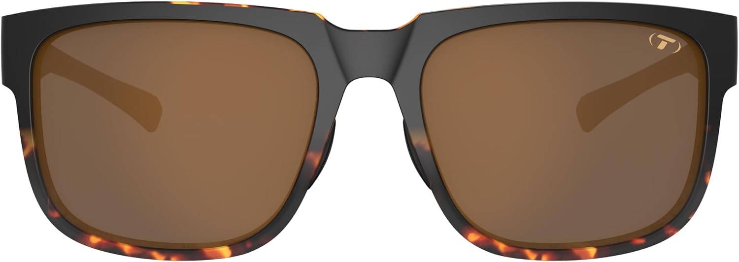 Tifosi Shumo Oversized Sunglasses – Cycling, Golf, Pickleball, Running(Java Fade (Brown Polarized Lens))
