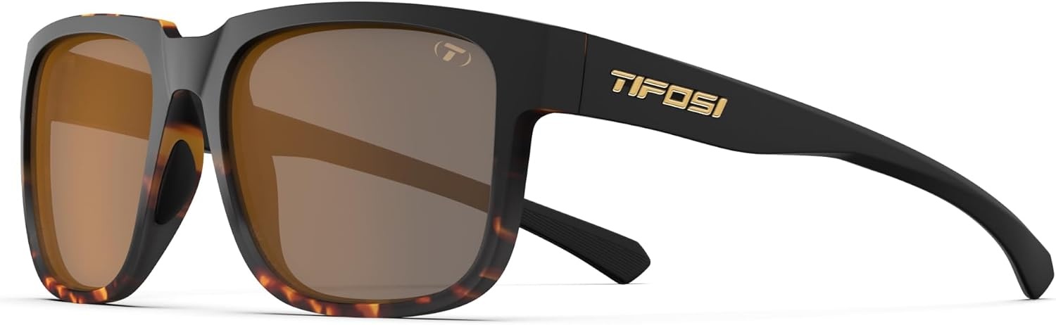 Tifosi Shumo Oversized Sunglasses – Cycling, Golf, Pickleball, Running(Java Fade (Brown Polarized Lens))