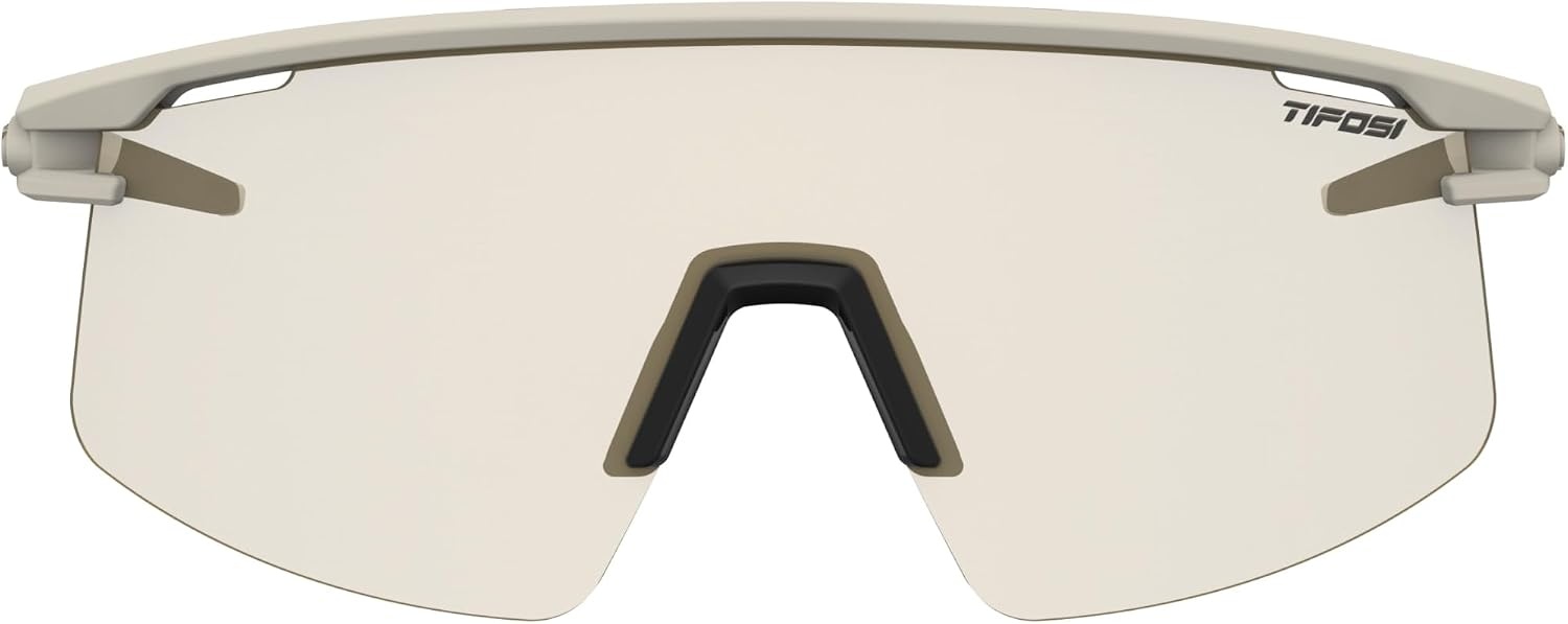 Tifosi Moab Lite Half Frame Cycling Sunglasses – Running, Pickleball(Sahara (Clarion Gold Fototec))