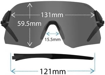 Rail Sport Sunglasses – Ideal For Cycling (Gravel, MTB & Road), Baseball & Softball(Crystal Blue (Clarion Blue/Ac Red/Clear))
