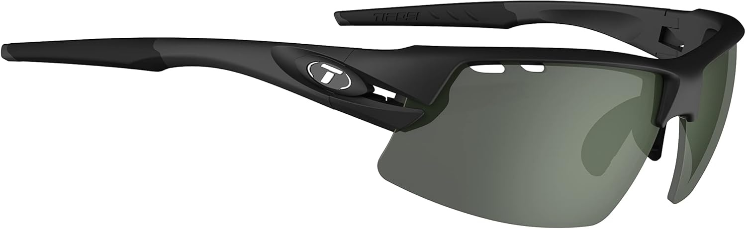 Crit Sport Sunglasses – Ideal for Baseball, Cricket, Cycling, Fishing, Golf, Hiking, Running, Tennis & Pickleball(Matte Black With Enliven Golf Lens)