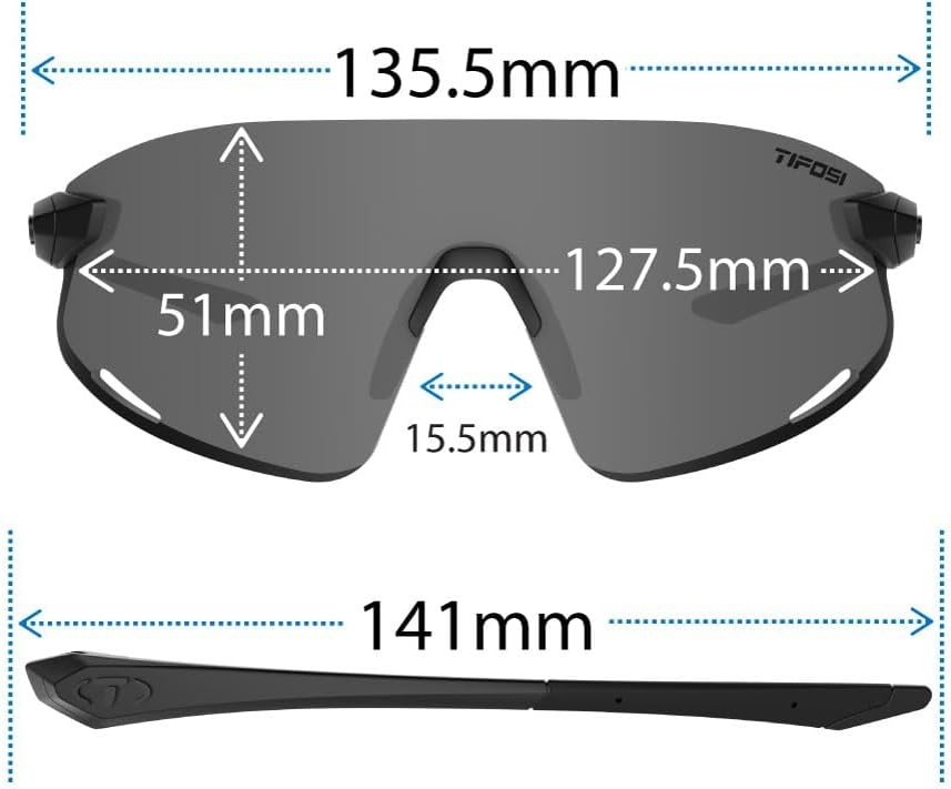 Tifosi Optics Vogel XC Sunglasses Sport Sunglasses Men & Women Small- Medium Fit: Ideal For Baseball, Cycling, Golf, Running(Crystal Clear  Clear)