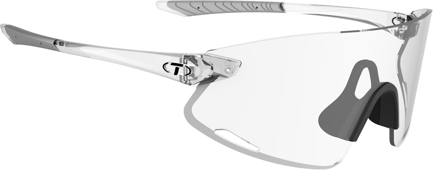 Tifosi Optics Vogel XC Sunglasses Sport Sunglasses Men & Women Small- Medium Fit: Ideal For Baseball, Cycling, Golf, Running(Crystal Clear  Clear)