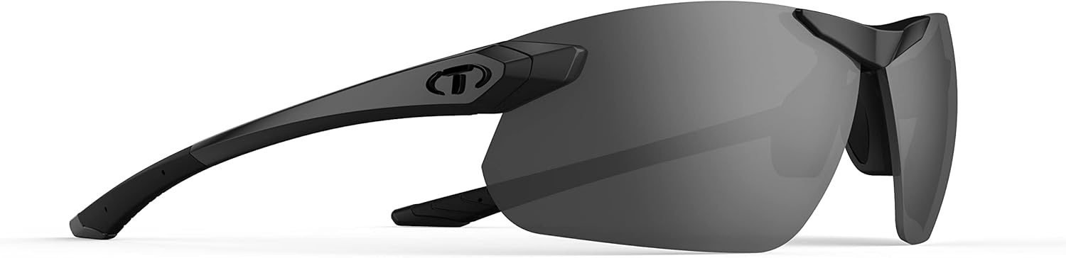 Tifosi Seek FC 2.0 Sport Sunglasses Men & Women – Ideal For Cycling, Golf, Hiking, Running, Tennis & Pickleball(Blackout  Smoke)