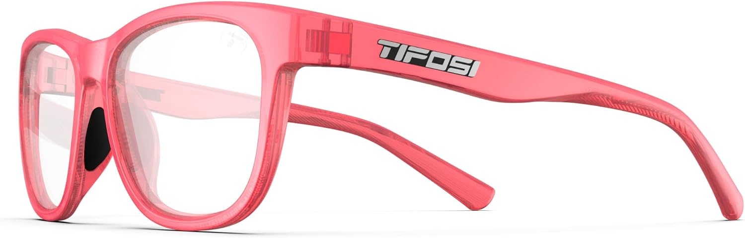 Tifosi Swank Reader Sunglasses – Built-In Bifocal Lens | 100% UVA/UVB, shatterproof polycarbonate. Built-in reader lens, hydrophilic nose pads. For lifestyle, golf & running.(Radiant Rose)