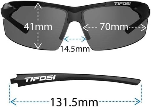 Tifosi Track Sport Men & Women Sunglasses – Ideal For Baseball, Golf, Pickleball, Running and Tennis – Unisex Glasses(Satin Vapor (Ac Red Lens))