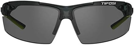 Tifosi Track Sport Men & Women Sunglasses – Ideal For Baseball, Golf, Pickleball, Running and Tennis – Unisex Glasses(Crystal Smoke (Smoke Lens))