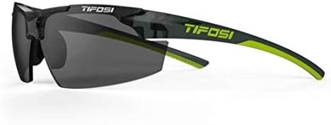 Tifosi Track Sport Men & Women Sunglasses – Ideal For Baseball, Golf, Pickleball, Running and Tennis – Unisex Glasses(Crystal Smoke (Smoke Lens))