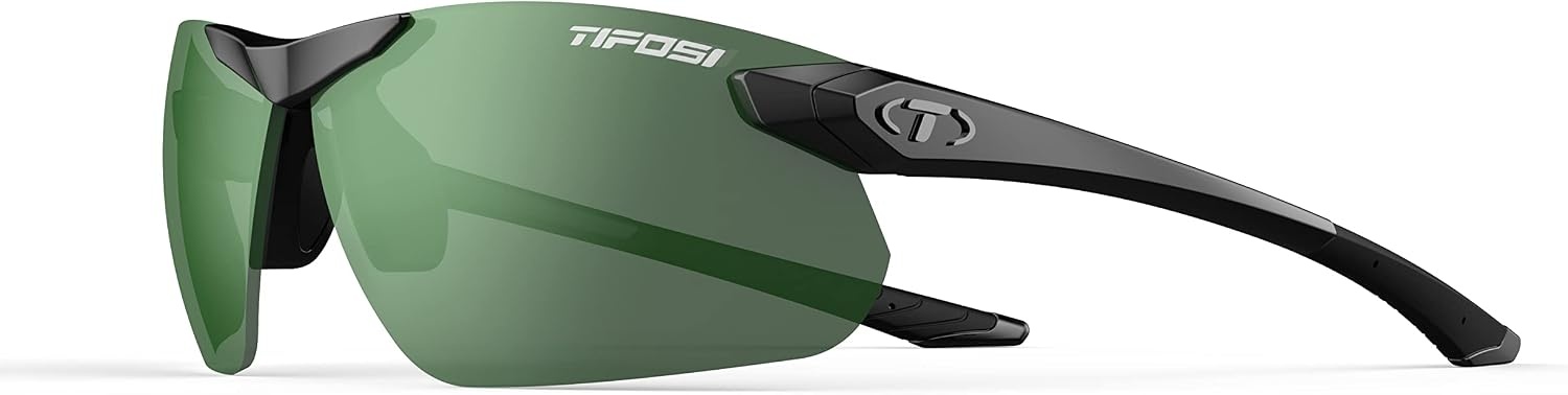 Tifosi Seek FC 2.0 Sport Sunglasses Men & Women – Ideal For Cycling, Golf, Hiking, Running, Tennis & Pickleball(Gloss Black  Enliven Golf)