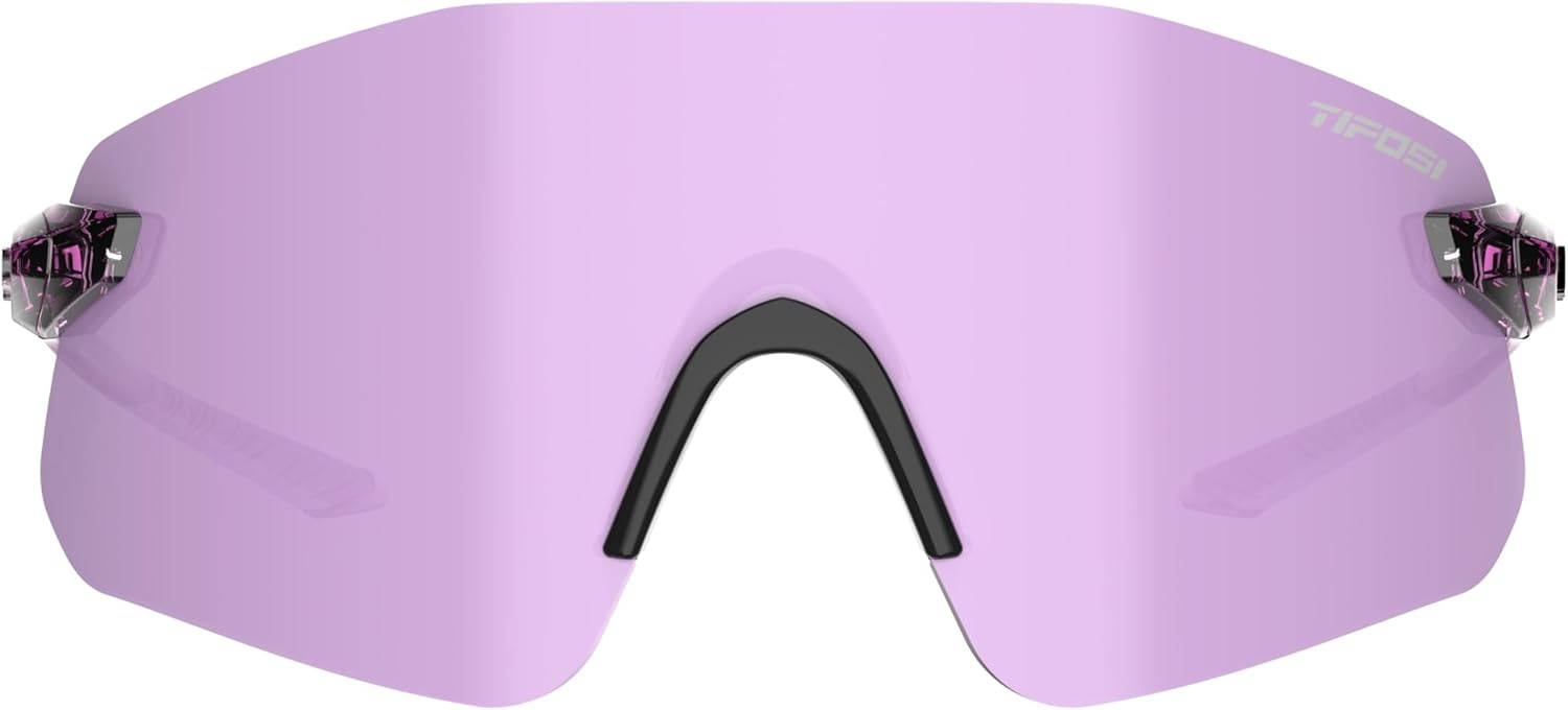 Tifosi Vogel SL Sport Sunglasses Men & Women – Ideal For Baseball, Cycling, Cricket, Golf, Hiking, Running(Crystal Purple  Violet Mirror)