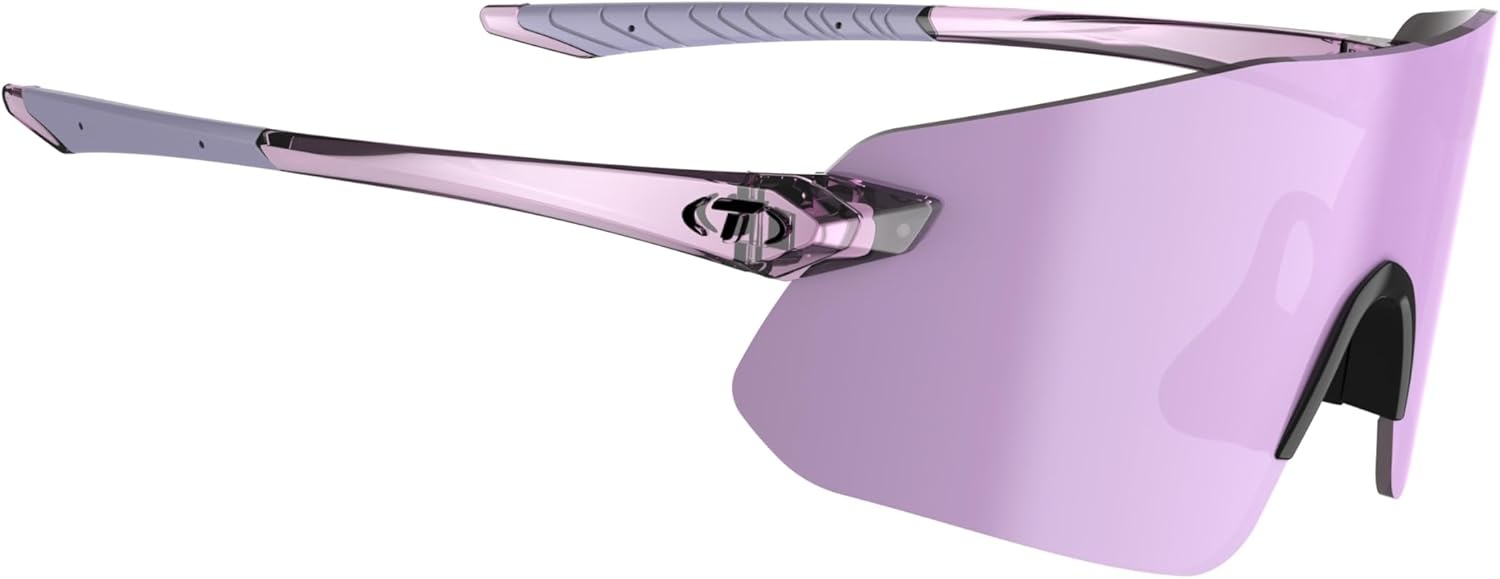 Tifosi Vogel SL Sport Sunglasses Men & Women – Ideal For Baseball, Cycling, Cricket, Golf, Hiking, Running(Crystal Purple  Violet Mirror)