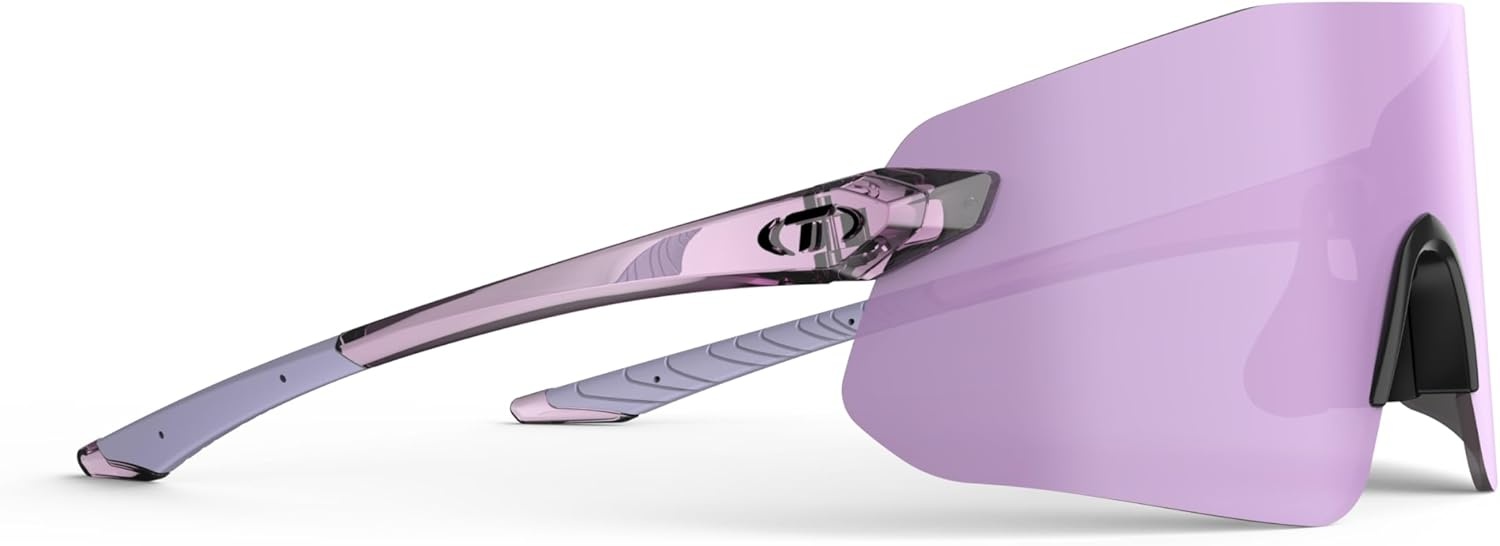 Tifosi Vogel SL Sport Sunglasses Men & Women – Ideal For Baseball, Cycling, Cricket, Golf, Hiking, Running(Crystal Purple  Violet Mirror)