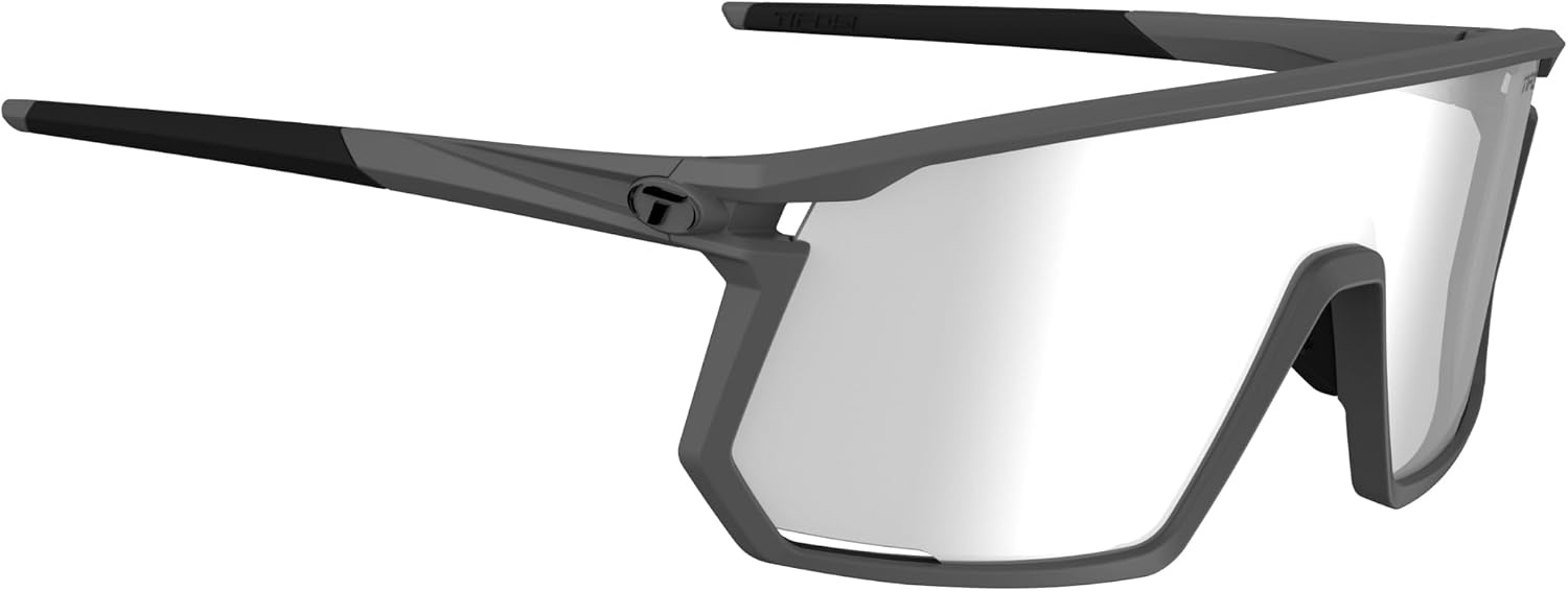Tifosi Moab Full Frame Cycling Sunglasses – Baseball, Pickleball(Matte Gunmetal (Light Night Fototec))